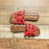 Sam Edelman Red Slide Sandals- Size 7 (BRAND NEW CONDITION)