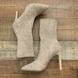 Qupid Glitter Sock Booties- Size 8 (BRAND NEW)