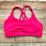 Lululemon Pink Padded Sports Bra- Size 8