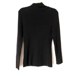 White House Black Market Ribbed Turtleneck with Gold Button Detail- Size L