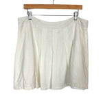 Amaryllis Ivory Linen Front Tie Shorts- Size 1X (see notes)