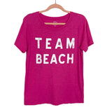 J. Crew Pink Vintage Cotton Team Beach Tee- Size M (sold out online)