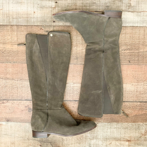 Louise Et Cie Dark Taupe Zipper Back Boots- Size 9