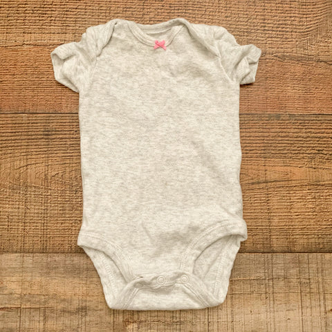 Just One You by Carter’s Heathered Grey Onesie- Size 3M