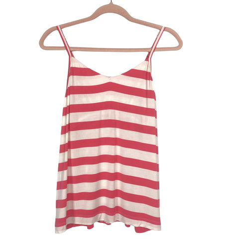 Soma Pink/White Striped Spaghetti Strap with Built in Bralette Tank Pajama- Size XS (we have matching bottom)