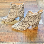 X2B Snakeskin Print Booties- Size 7 (GREAT CONDITION)