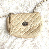 No Brand Leather Chain Strap Quilted Crossbody (see notes)