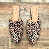 Qupid Animal Print Pointed Toe Mules- Size 8.5 (Great Condition)