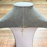 No Brand Double Chain Turquoise Drop Necklace
