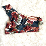 Albion Floral One Shoulder Ruffle Bikini Top- Size L (TOP ONLY)