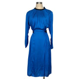 Zara Blue Front Slit and Open Back Dress- Size ~4 (see notes)