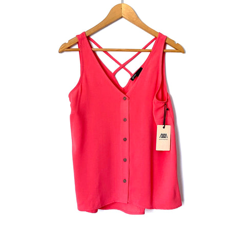 Gibson x Motherchic Coral Button Up Strappy Back Tank NWT- Size XS