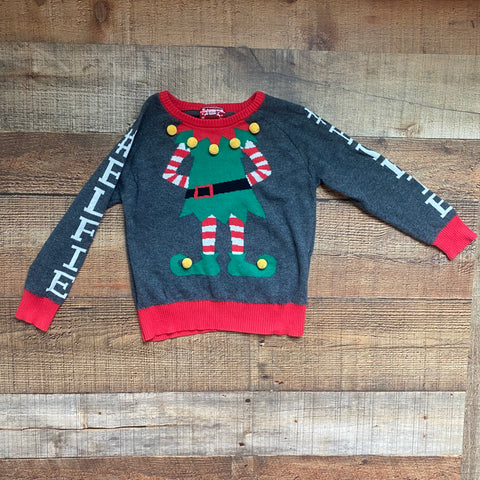 Well Worn Holiday Sweater #Elfie- Size 5T