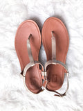 FitFlop Brown and Gold Back Strap Sandals with Comfort Technology (like brand new) - Size 7