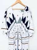 No Brand Geometric Tie Cover Up- One Size