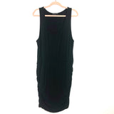 Gibson Look Black Ruched Sides Dress- Size L
