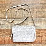 Madewell Cream Woven Leather Crossbody Bag (GREAT CONDITION, sold out online)