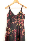 Eliza J Wine Metallic Floral Dress- Size 2