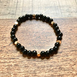 No Brand Black/Gold Beaded Bracelet
