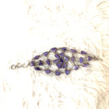 No Brand Sterling Silver Purple Stone Bracelet