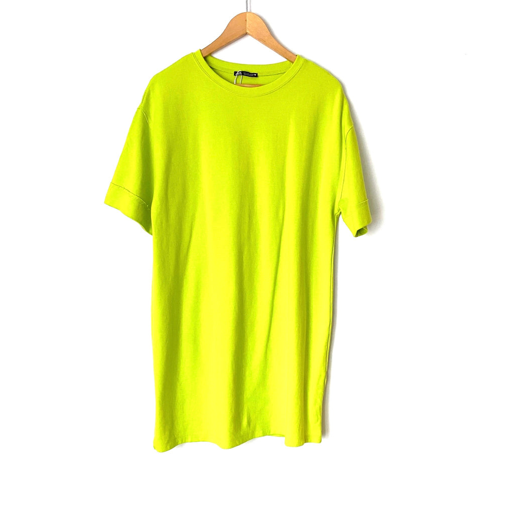 Zara Neon T Shirt Dress- Size L Zara Neon T Shirt Dress- Size L