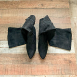 No Brand Black Suede Over the Knee Boots- Size 39 (US 8.5 LIKE NEW)