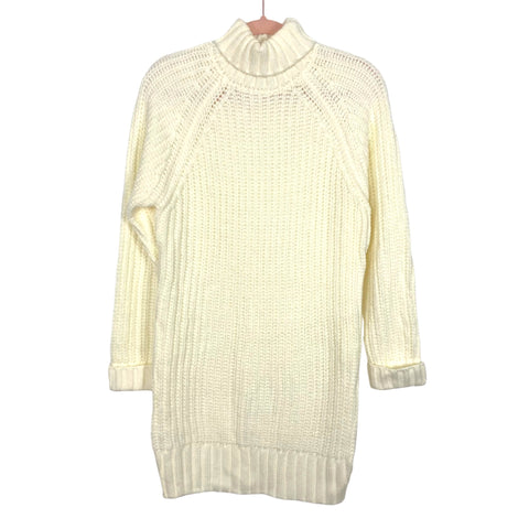 Koko + Mason Cream Turtleneck Sweater Dress- Size ~M (see notes)