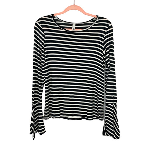 Jolie Black/White Stripe Top- Size S