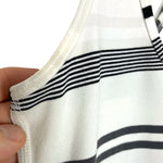 Lululemon White/Black/Grey Striped Racerback Tank- Size ~S (see notes)