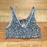 Lulus Periwinkle Animal Print Bra- Size XS/S (We Have Matching Bottoms)