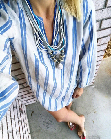 Lou & Grey Striped Dress- Size S  The Saved Collection