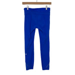 Lululemon Royal Blue with Zipper Pockets and Mesh Hem Leggings- Size 4 ( Inseam 24")