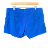 H&M Blue Raw Hem Shorts- Size 14