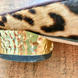 Sam Edelman Animal Print Leather/Fabric Upper Mules- Size 9.5 (see notes, sold out online)
