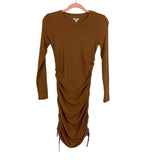 J.ING Camel Ruched Bodycon Dress NWT- Size S