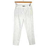 Express White Stretch Mid-Rise Columnist Ankle Pants- Size 00 Short (Inseam 25”,  see notes)
