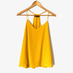 Vici Yellow Lined Racerback Tank Top- Size S