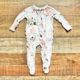 Posh Peanut Floral Ruffle Footie Outfit- Size NB (we have matching swaddle blanket)