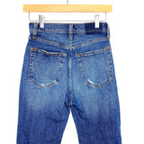 Abercrombie & Fitch The Ankle Straight Ultra High Rise Distressed Jeans- Size 26/2 Short (Inseam 24”)