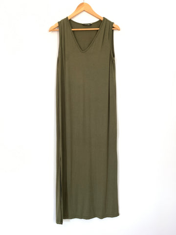 Peyton Jensen Olive Green Tank Midi Dress- Size S