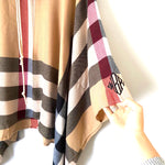 Jordann *monogrammed* Burberry Print Poncho