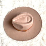 Hope’s Made of Dreams Tan Wool Brim Hat NWT