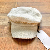 Leith Ivory Tweed Cap with Gold Pearl Chain NWT (sold out online)