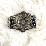 No Brand Cloth Beaded Bracelet with Gold Beads