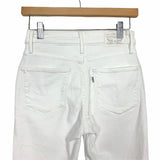 Levi 721 White High Rise Skinny Jeans- Size 26 (Inseam 25”)