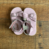 Footmates Pink Leather Scallop Trim Sandals- Size 5