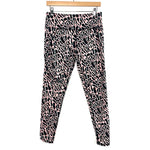 Sweaty Betty Black/Orange/Blue Pattern The Power Full Length Leggings- Size M (Inseam 27")