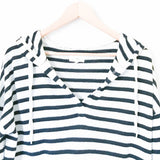 Lou & Grey Striped Hooded Pullover- Size XS