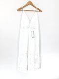 Goodnight Macaroon White Lace Midi Dress with Buttons NWT- Size S