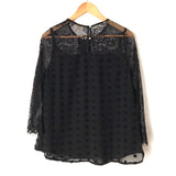Entro Black Lace Blouse- Size S